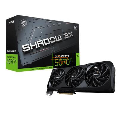 MSI RTX5070 Ti Shadow 3X OC 16G G507T-16S3C 256 Bit GDDR7 16GB Ekran Kartı